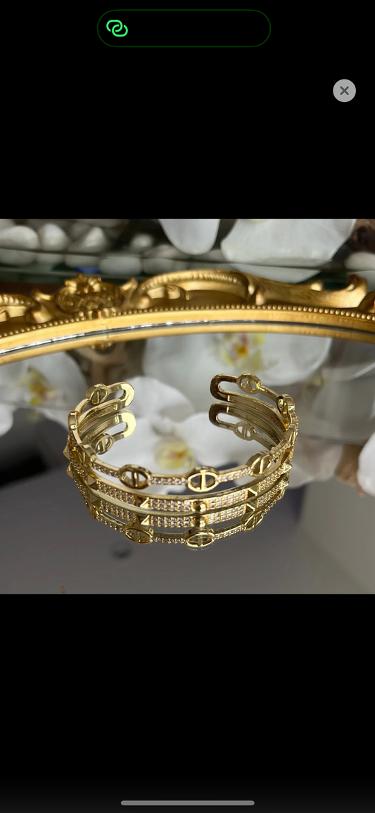 Gold Cuff Bracelet