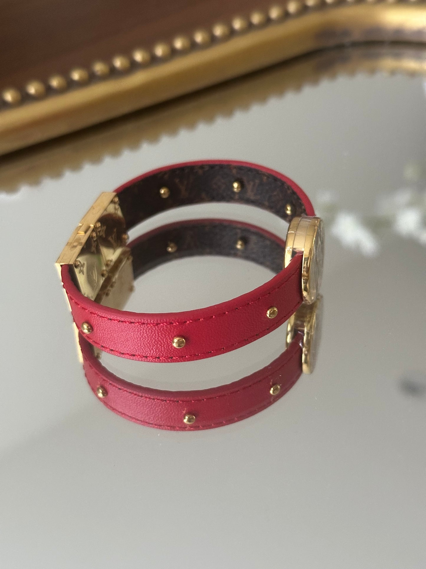 Leather Red Bracelet