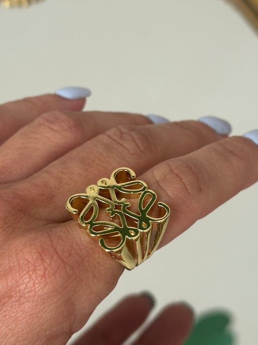 Gold Adjustable Ring