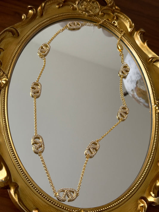 Long Necklace with stone