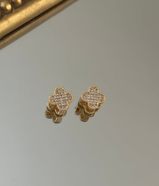 Gold Studs with stone