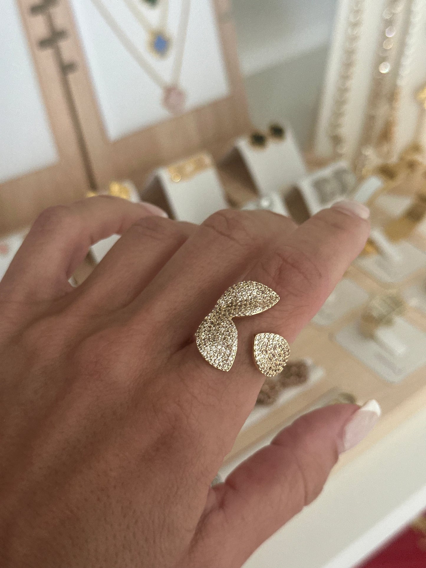 Gold Petal Bloom Ring