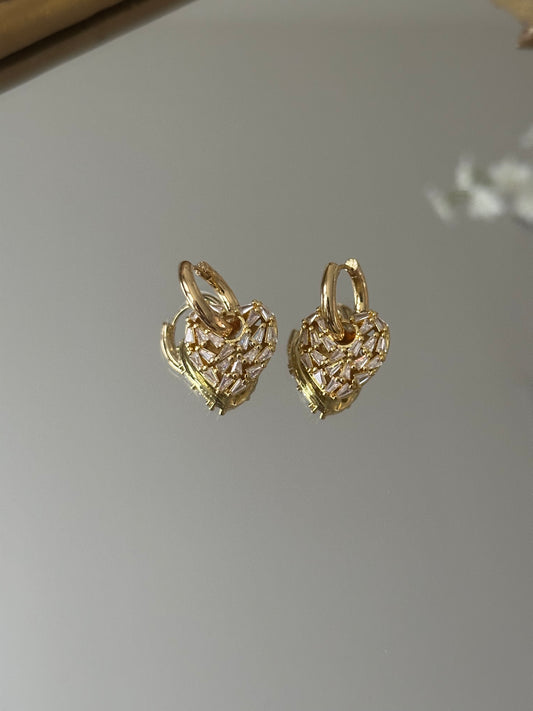 Dangling Hearts earrings
