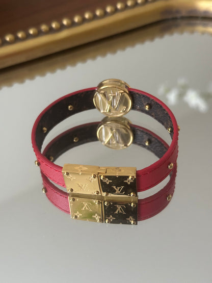 Leather Red Bracelet