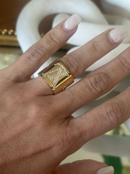 Thick Ring with Stone