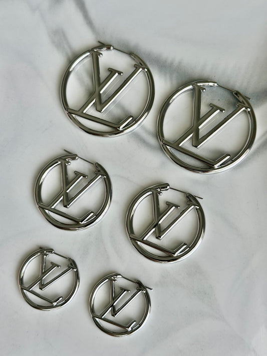 Silver Hoops