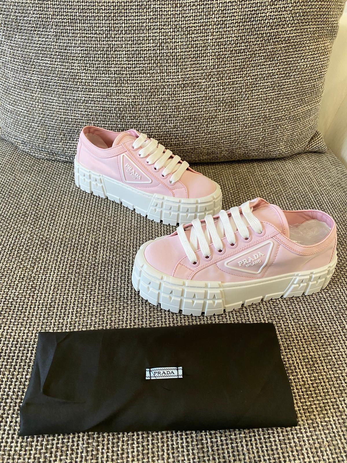 Baby pink shoes
